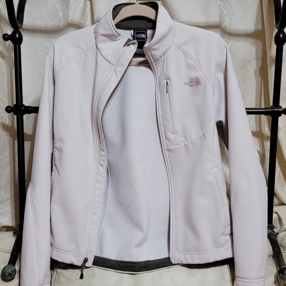 The North Face soft shell  jacket -white